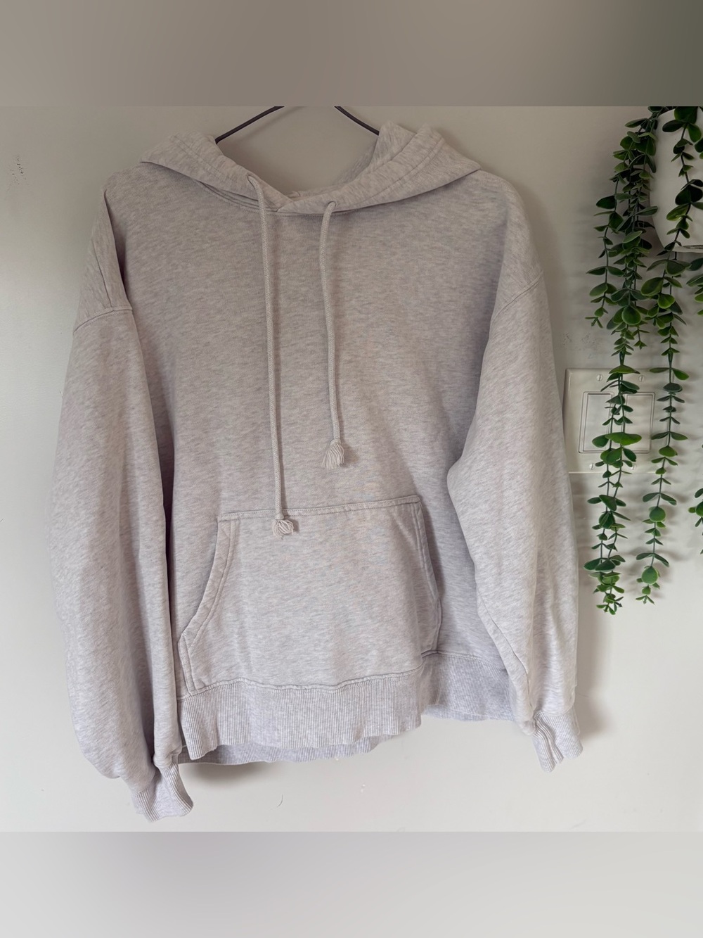 Tna Aritzia Cozy AF Fleece Mega Hoodie Heather Grey Size 2